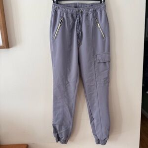 Jaanuu Women’s Cargo Jogger Scrub Pants in Gray